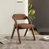 Foldable Wooden Dining Chair With Thickened Backrest Lightweight Multi-Use Home Office Adults