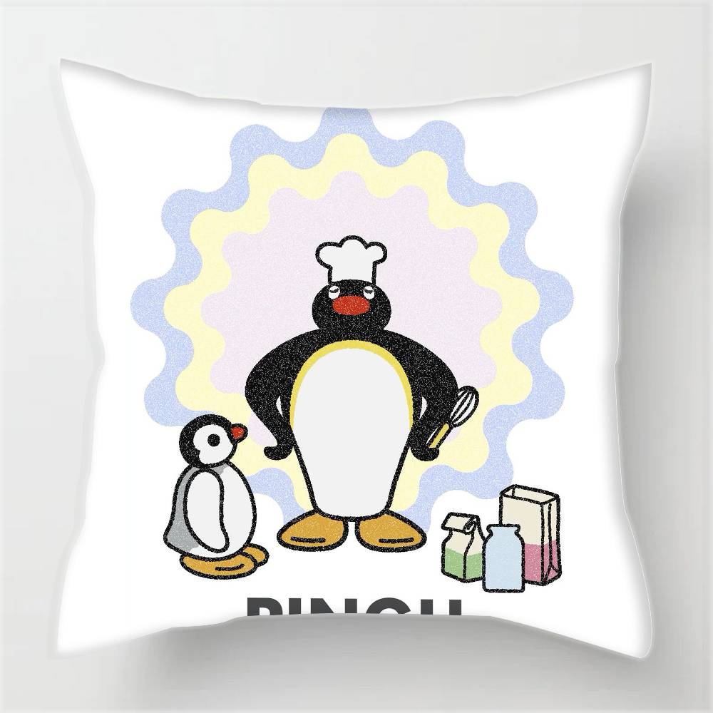 Cartonn P-ingu Penguin  Pillowcases cushion covers living room sofas home decor gifts