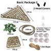 Rattan Reptile Vines Set Climbing Parts Easy To Install Reptile Habitat with Suction Cups Lizard Terrarium Decor Pet Supplies