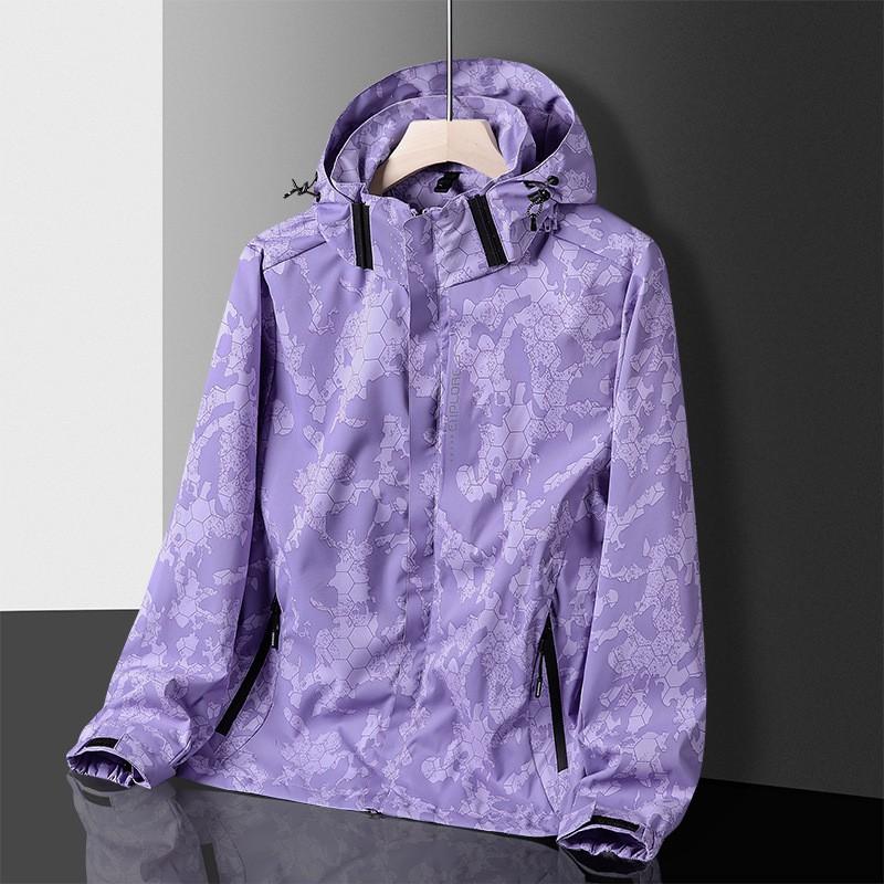Mens Womens Lightweight Waterproof Windproof Hooded Outdoor Jacket Hiking Camping Cycling