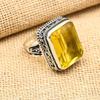 Unique Citrine Gemstone Handmade 925 Sterling Silver Beautiful Jewelry Ring