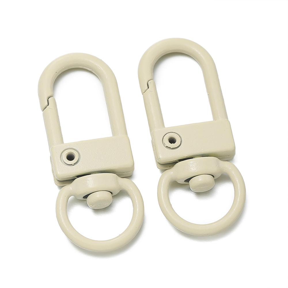 10pcs/Lot Colorful Snap Lobster Clasp Hooks for DIY Colorful Trinkets Making Rotating Pet Keychain Bag Keyring Accessories