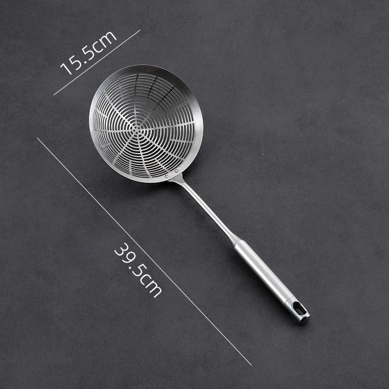 Stainless Steel Frying Strainer Fries Spoon Multipurpose Practical Strainer Kitchen Supplies