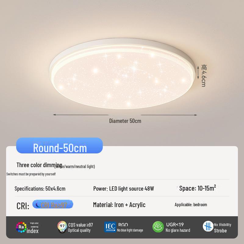 

Потолочный светильник полного спектра для защиты глаз: Современный дизайн звездного неба для гостиной и спальни Full Spectrum Three Colors