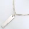 Gucci Logo Bar Necklace Double Ball Chain Silver925 22.3g Unisex Used