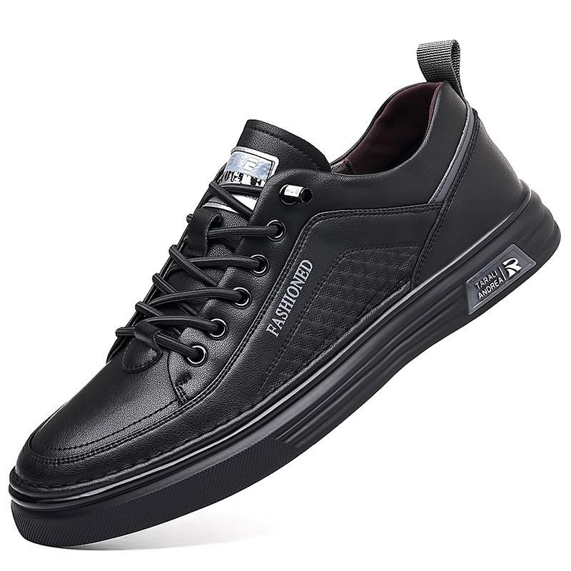 

Small White Shoes Men s All-matching Breathable Casual Skate Fashionable Sneaker 43 чёрный