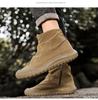 New Autumn Luxury Breathable Men Ankle Boots High Top Fashionable Versatile Men Shoes Zipper Retro Minimalist Men's Boots