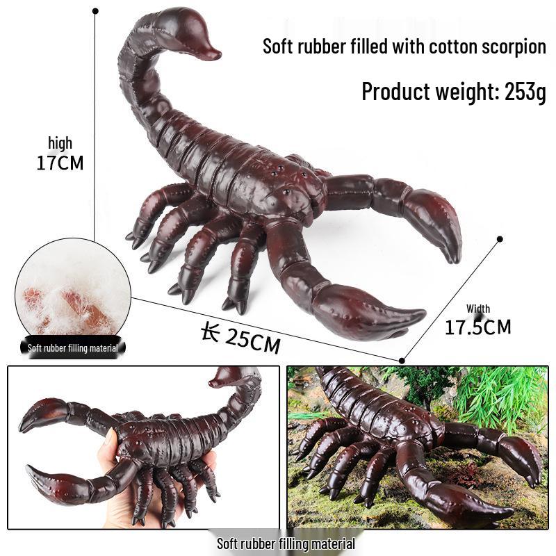 Large Soft Rubber Scorpion Model – Educational Toy for Kids