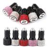 Bling Crystal 12V Car Charger Dual Port Fast Adapter Car Cigarette Lighter Extension Cord Car Accessories Interior