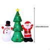 Christmas Inflatable Decorations Built in LED 86.61 Inches Cute Xmas Outdoor Decor for