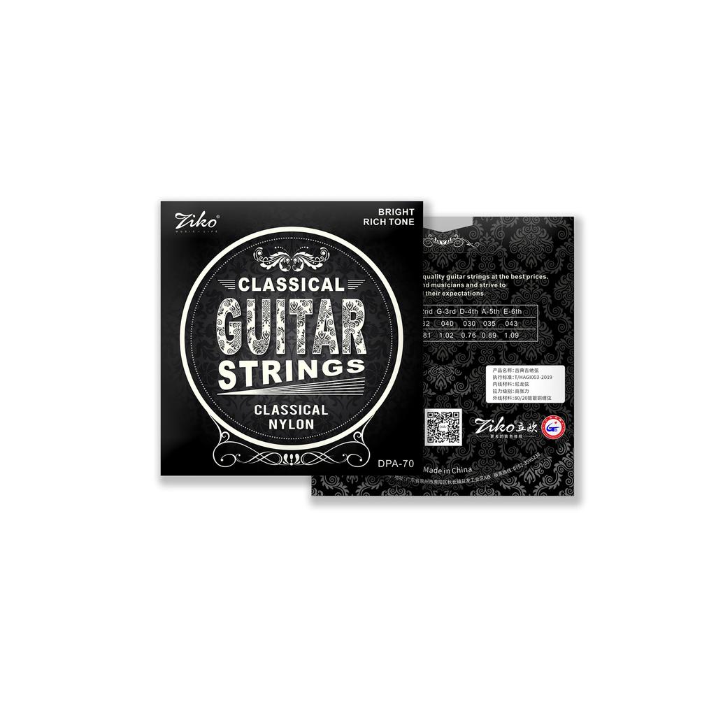 ZIKO Classical Guitar Strings Nylon Core Silver Plated Copper Wound High Tension Classical Guitar Strings Instrument Accessories