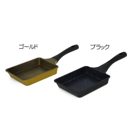 Tafuco Omelet Pan, Frying Pan, Width 15 x Depth 36 x Height 4.5cm, Gas Stove Only, Lightweight, Diamond Marble Coating, Black, F-7113