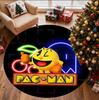 PAC Pattern Round Rug, Indoor/Outdoor Mat, for Picnic, Gameroom, Bedroom, Office, Living Room, Home Decor Carpet, Birthday Gift