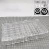 1/64 Model Car Wheel Storage Box Acrylic Display Case Organizer Clear for Boys Kids Adults