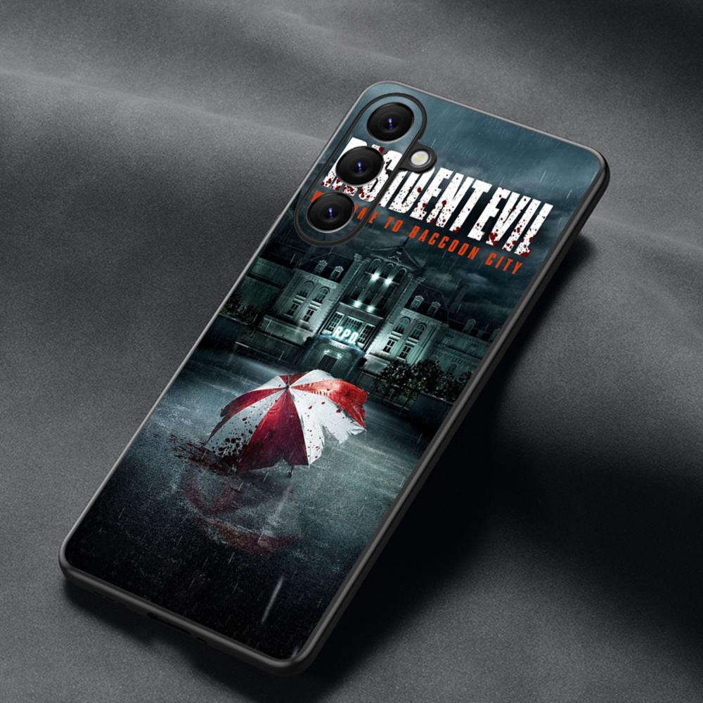 Classic Evil Umbrella cool pattern design Phone Case For Samsung Galaxy S26 S25 S24 S23 S22 S21 Plus Ultra Note20 Soft Black
