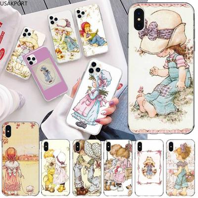 Cute Sarah Kay Phone Case for Iphone 12 Pro Max 11 Pro XS MAX 8 7 6 6S Plus X 5S SE 2020 XR Cover