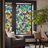 Retro Electrostatic Frosting Adhesive Free Art Painting Privacy Protection Window Film Stained Glass European Style Glass Film