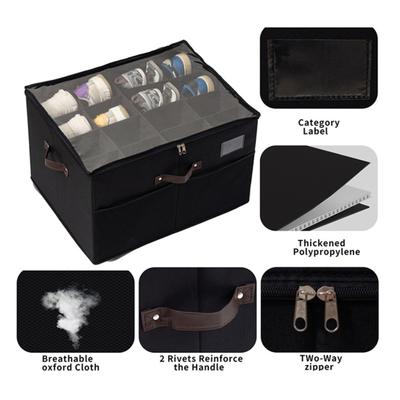 Shoe Storage Box Organizer Multiple Compartments Large Capacity Handle Design Adjustable High Heel Shoes Storage Boxes with Clear Cover