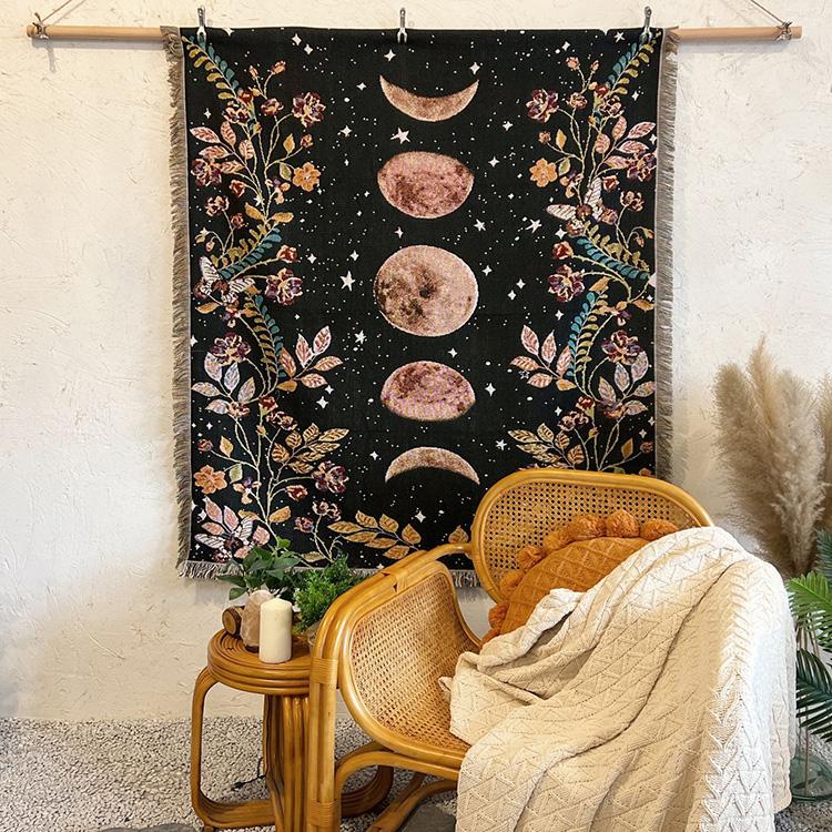 Boho Throw Blanket Hippie Living Room Decor Wall Tapestry Outdoor Picnic Camping Rug Mattress Beach Towel