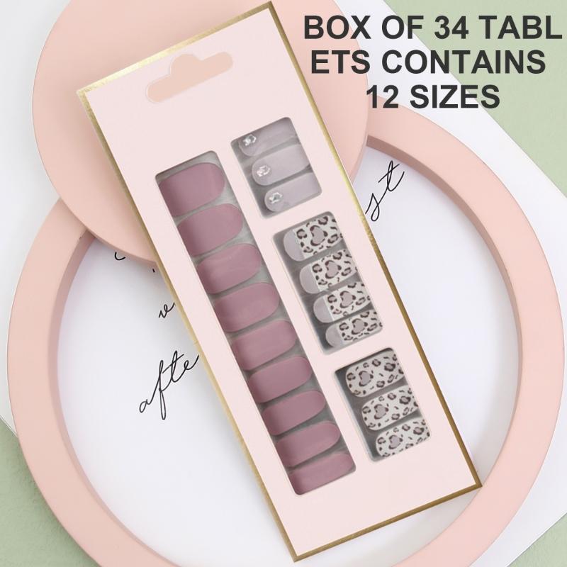 Nails Art Sticker Waterproof Gels Nail Strips Japanese Style Nail Polish Sticker Nail Wraps Nails Art Decorations