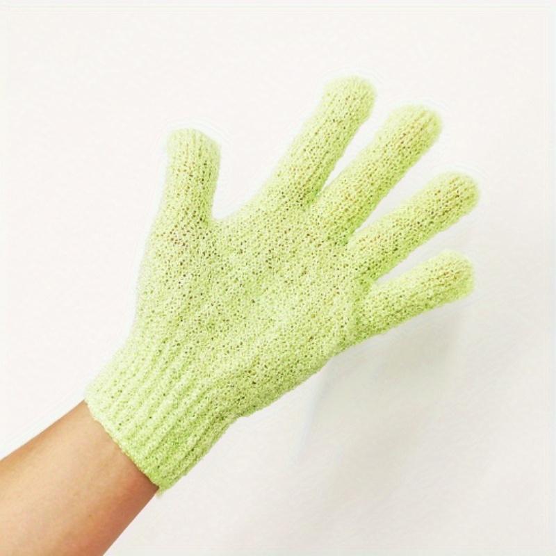 Five-finger Rubbing Bath Towel, Colourful Exfoliating Gloves, Bath Gloves for Shower, Double Sided Exfoliating Gloves