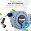 Retractable Garden Hose Reel 33ft Wall Mounted Hose Reel with 6-Function Sprayer Nozzle 180 Degrees   Bracket Automatic Rewind Storage Hose Reel
