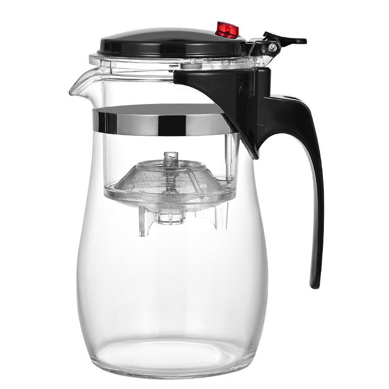 Flowing Glass Tea Set: Heat-Resistant, Logo-Printable for Tea and Water Separation