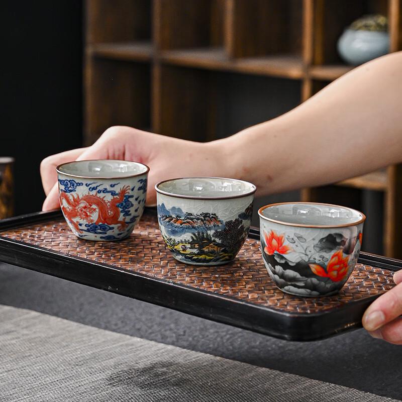 Phoenix Blue and White Ceramic Master Tea Cup