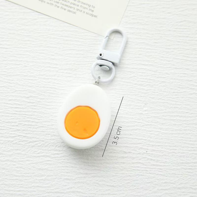 Pink Heart Breakfast Snack Keychain - Girly Backpack Pendant & Bestie Gift