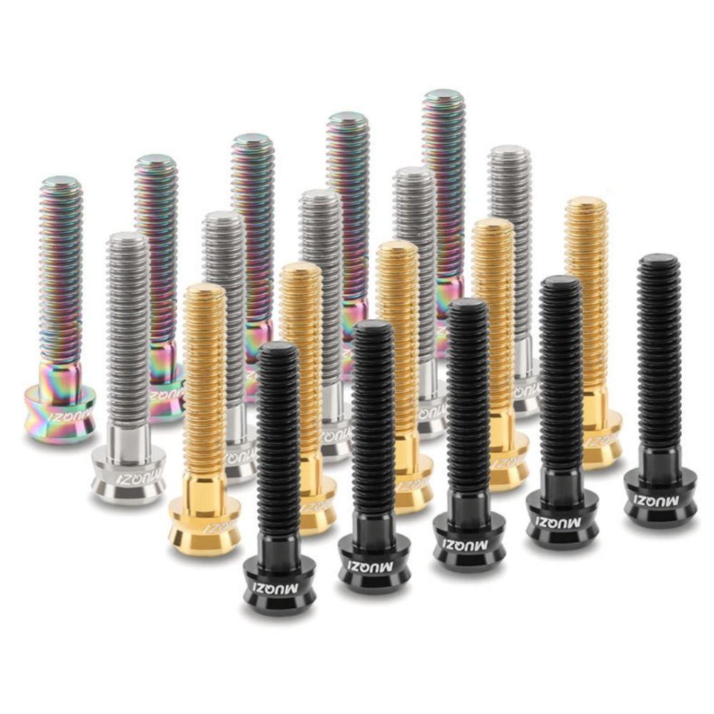 M6x30/35mm Bicycle Stem Top Cap Screw Titanium Zinc Zinc Alloy Bicycle Headset Cover Screws Road Bikes