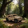3D Wooden Puzzle Off-Road Vehicle Scale Model DIY Model Package Handcrafted Present Home Decor Assembly Toy Great for Daily Use