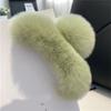 2Pcs Large Size Faux Furs Hair Clip For Long Hair Strong Hold Korean Style Fashion Accessory Multiple Colors Available
