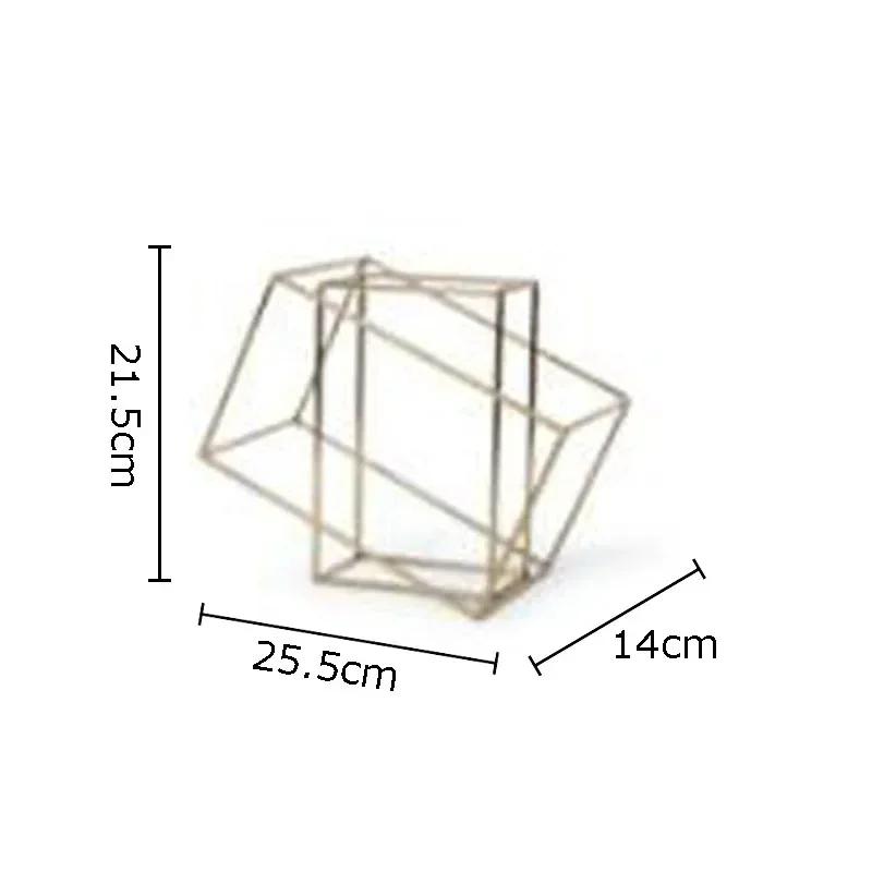 

Geometric Cube Metal Crafts Ornaments Desk Decoration Minimalism Alloy Framed Adornment Abstract Artwork Room Aesthetics Decor