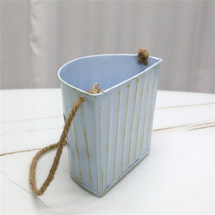 Hanging Small Iron Bucket Decorative Plant Pots Plant Hanging Pots Wall Hanging