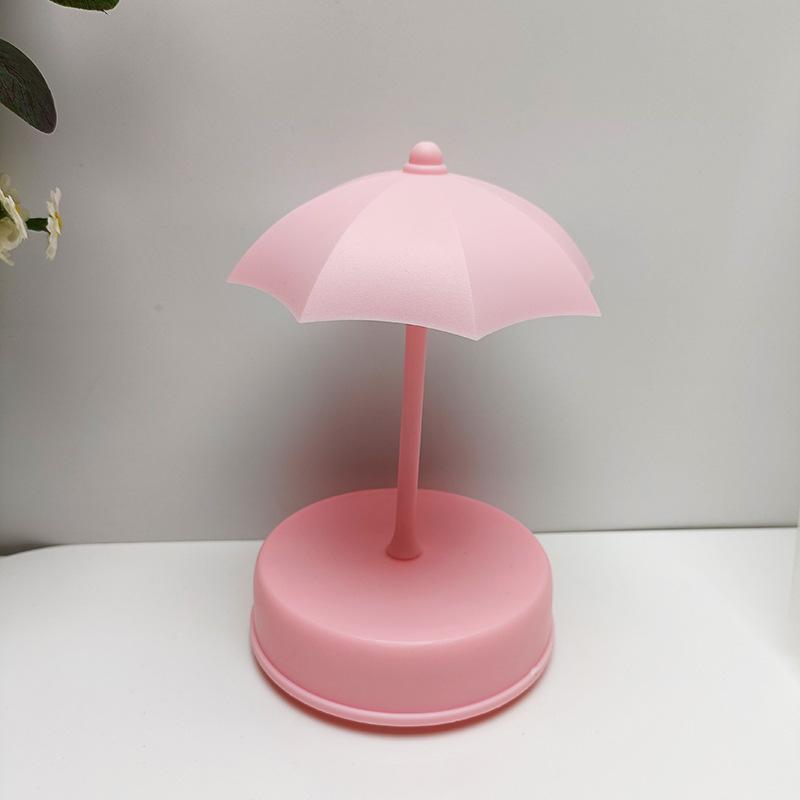 

Cute Sunshade Mini Lamp For Children Handmade Diy Sunshade Button Cell Electric рожевий