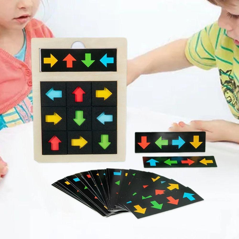 Puzzle Direction Cognition Sensory Game Logical Thinking Color Shape Matching Toy  Birthday Gifts