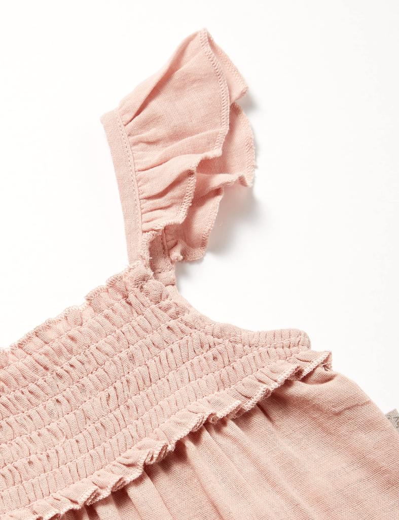 Sleeveless Romper Organic Sleeveless Romper Baby Rosewater [L'ovedbaby] (Muslin) ocm-2s-402 (Rosewater Pink) 6-9M (6-9 months)