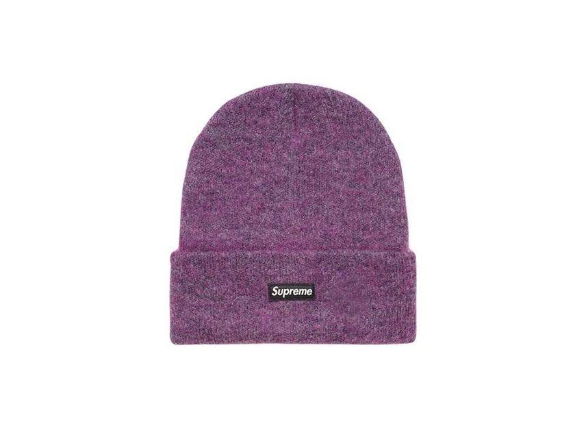 Supreme Mohair Beanie Purple One-Size