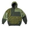 X Engineered Garments Heavy Patchwork Zip Hood Olive Men Outerwear Green P23CS190