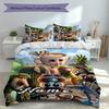 Set di 3 pezzi con Nome Personalizzato Animale Brainrot Italiano, Include 1 Copripiumino e 2 Federe, Arredo Camera da Letto per Tutte le Stagioni