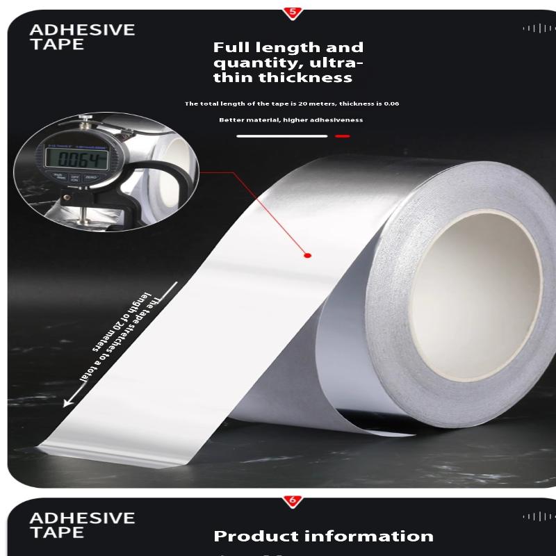 5/3/1Pcs Kitchen Aluminum Foil High-Temperature Tape Cooktop Self-Adhesive Greaseproof Stickers Moisture-Proof Mildew Waterproof