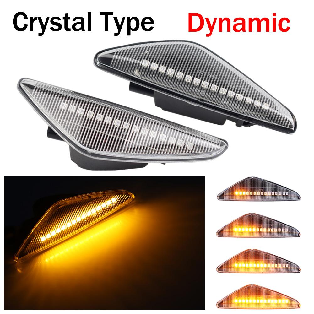 LED Dynamic Side Marker Turn Signal Blinker Flowing Water Blinker Flashing Light For BMW X3 F25 X5 E70 X6 E71 E72 2007-2014