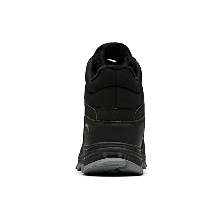 New Anta Anti Slip And Wear Resistant Height Increasing Warm High Top Sports Casual Shoes Black 11948960-1