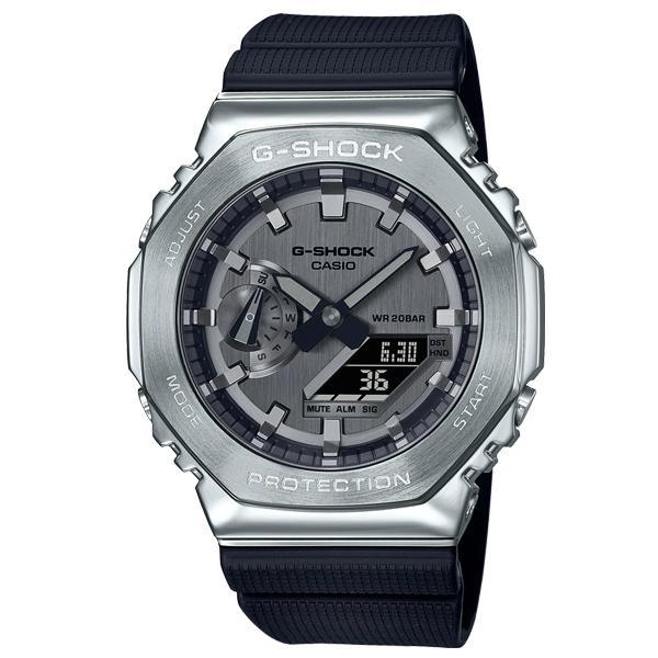 

G-SHOCK G-Shock MetalCovered Casio Ana-Digi Watch Octagon Black Silver GM-2100-1A Reimported Overseas Model
