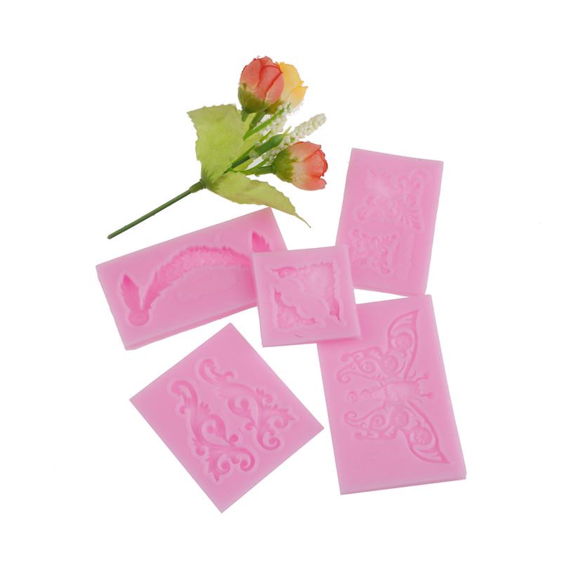 Cake Vintage Relief Border Silicone Fondant Mold Cake Decor Tools Gumpaste Mold