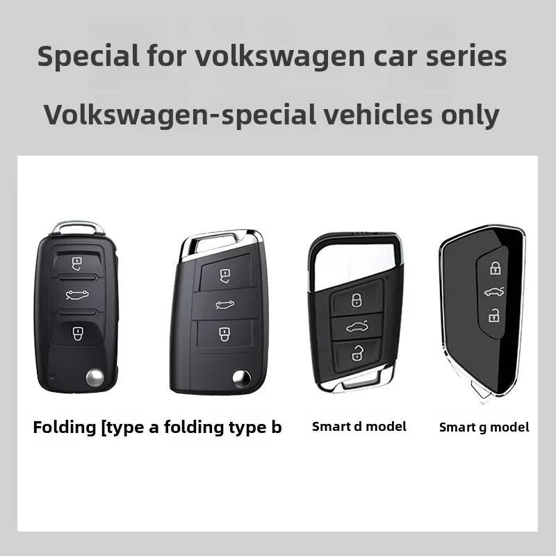 qwe3Car Sticker 2026 Hot Styling Mouldings For VOLKSWAGEN VW New Car Remote Key Case Cover Shell For VW Volkswagen Golf 8 MK8 2020