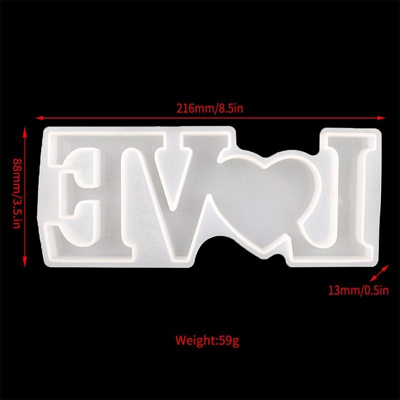 1 Pcs Heart Shape HOME LOVE Silicone Mould Letters Crystal Resin Mold DIY Crafts Casting MoldsHome Decoration Jewelry Making Tool