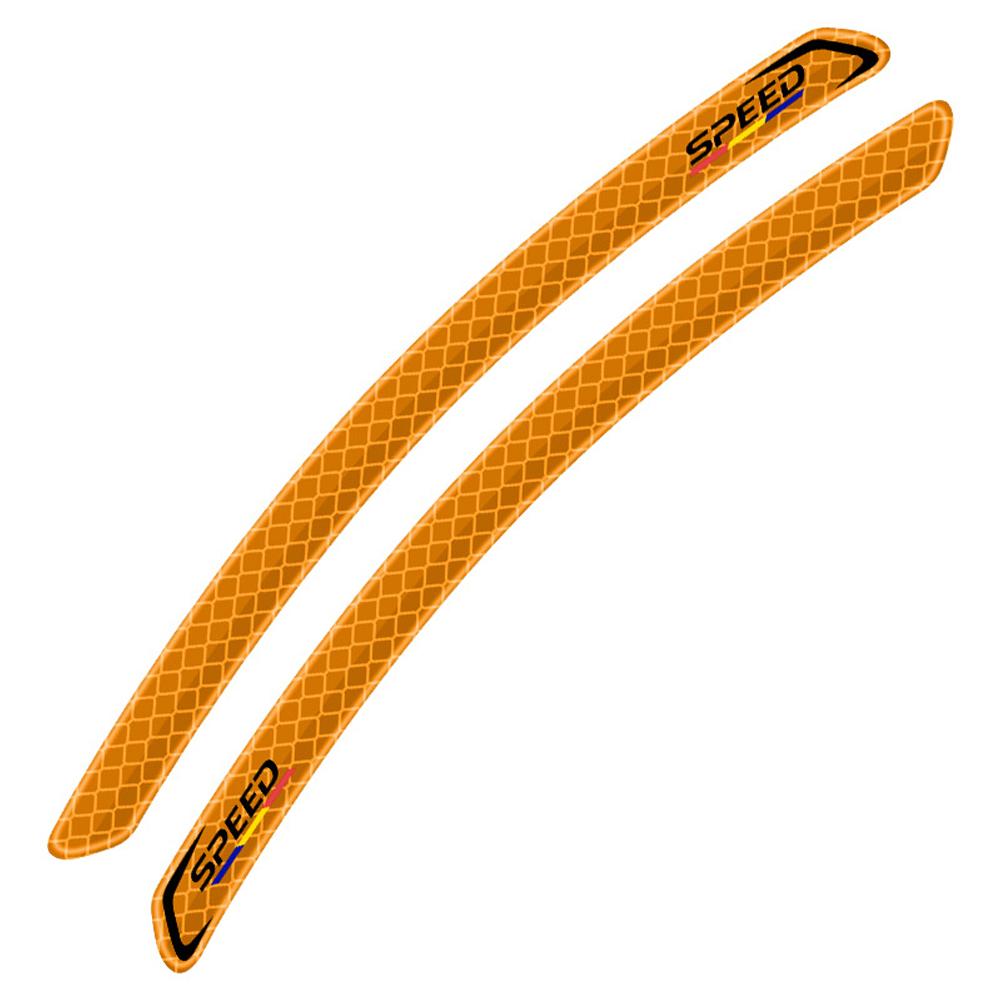 2Pcs Reflective Car Wheel Arches Safety Warning Sticker Mark Car Stickers Tape Reflective Strips Exterior Accessories