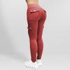Damskie spodnie sportowe Spodnie do jogi Slim Fit Wysoka talia Elastyczna, szybkoschnąca, obcisła, miękka, oddychająca, jednokolorowe kieszenie Damskie spodnie do joggingu