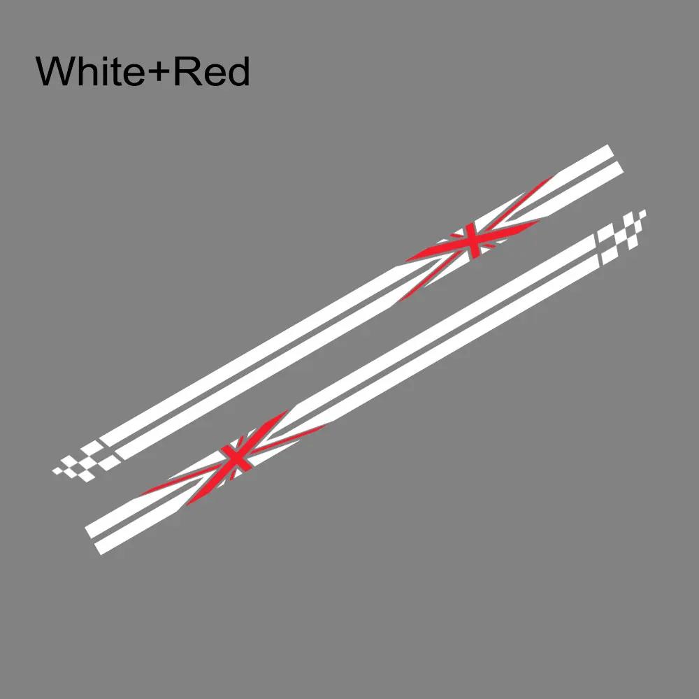 2PCS Car Door Side Stickers Union Jack Styling Decoration Decal For Mini Cooper S JCW R55 R56 R60 R61 F54 F55 F56 F60 Countryman